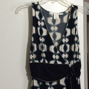 GEO Design Sleeveless Dress